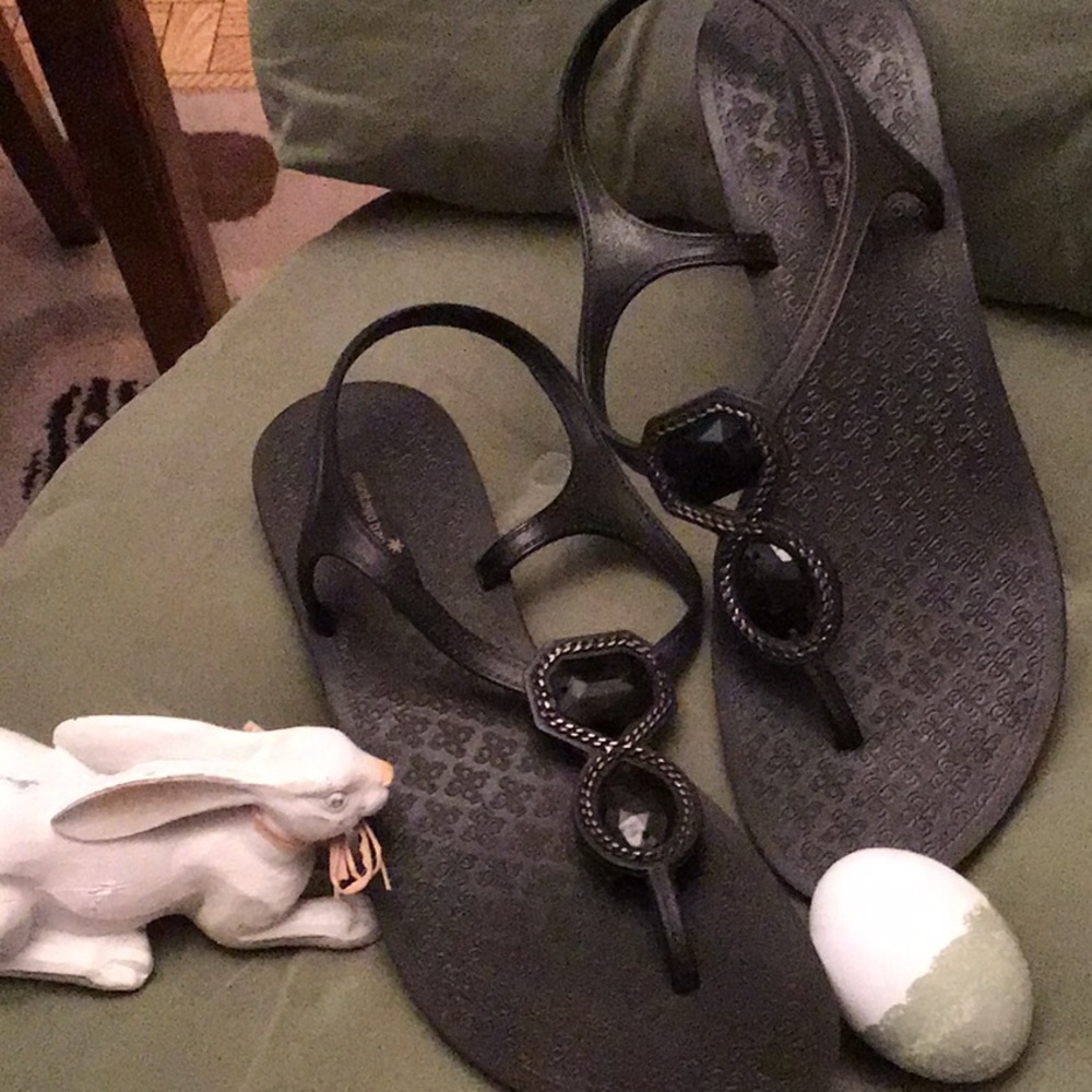 Montego Bay Club 7 Women’s black Rubber Flip Flop